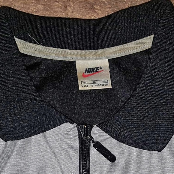 Nike Vintage Men's Zip Up Collared Shirt XL Gray - Picture 6 of 6